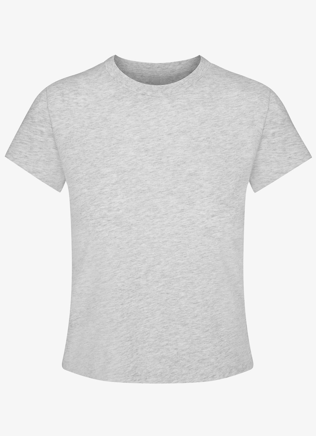 SKIMS Relaxed Tees T-shirt met ronde hals - voorkant 4 lichtgrijs