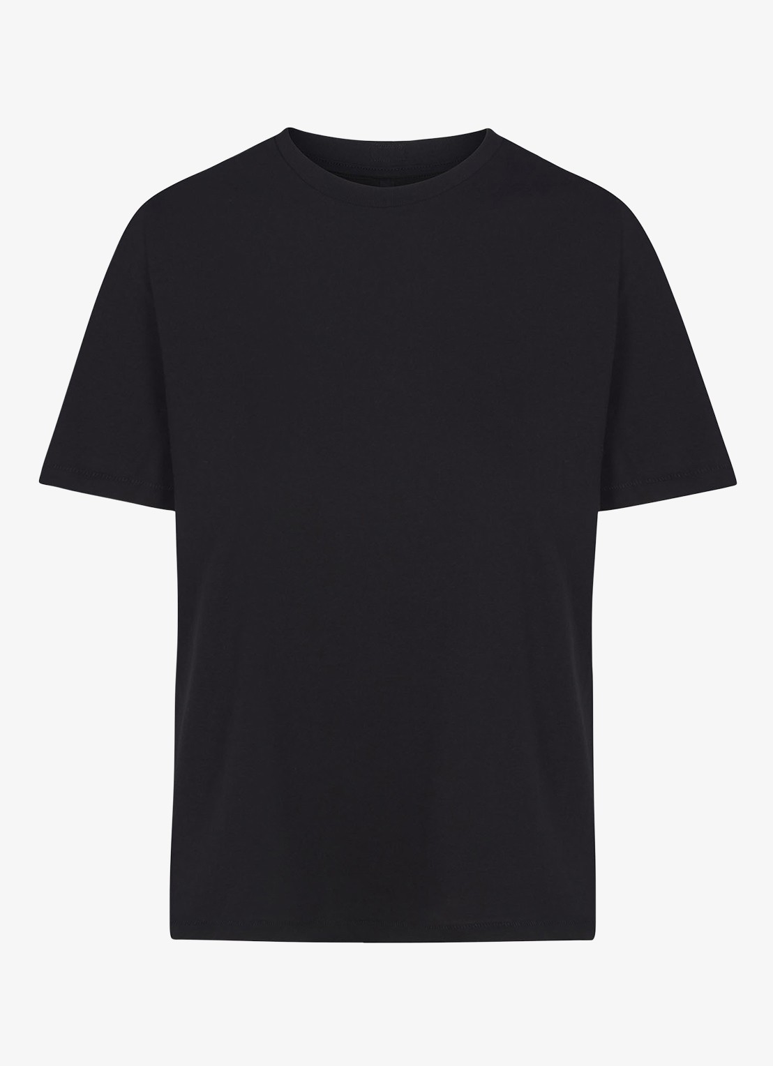 SKIMS Relaxed Tees T-shirt met ronde hals - voorkant 2 zwart