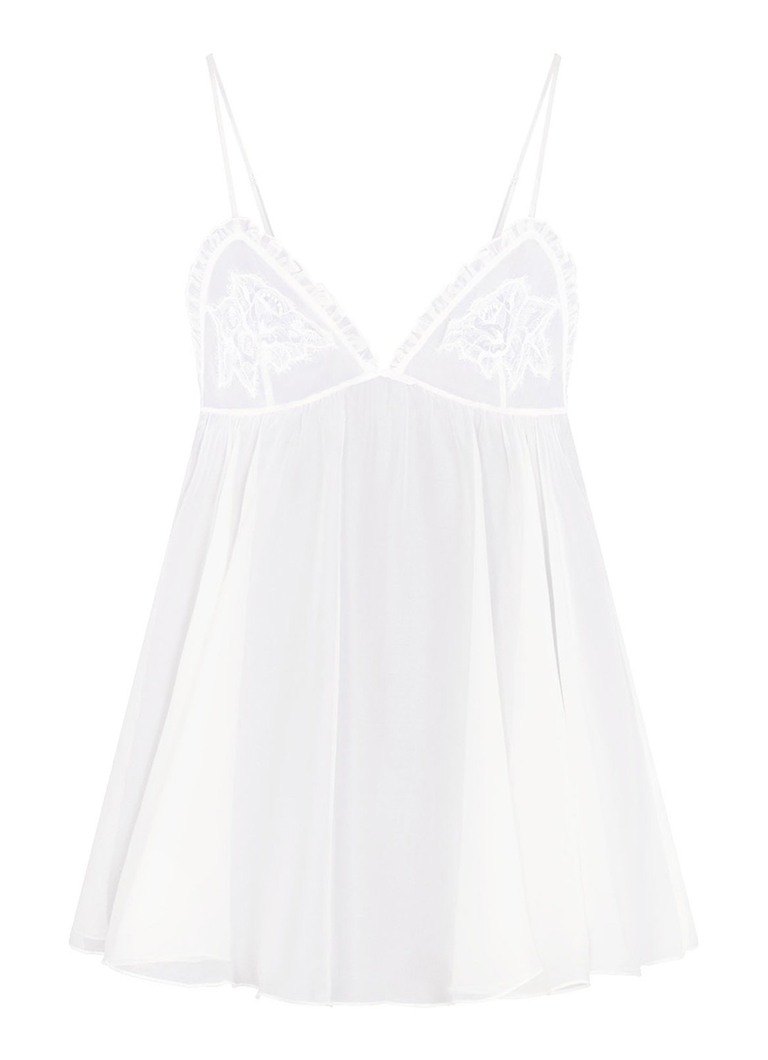 SKIMS Romance babydoll met slip - voorkant 3 ivoor