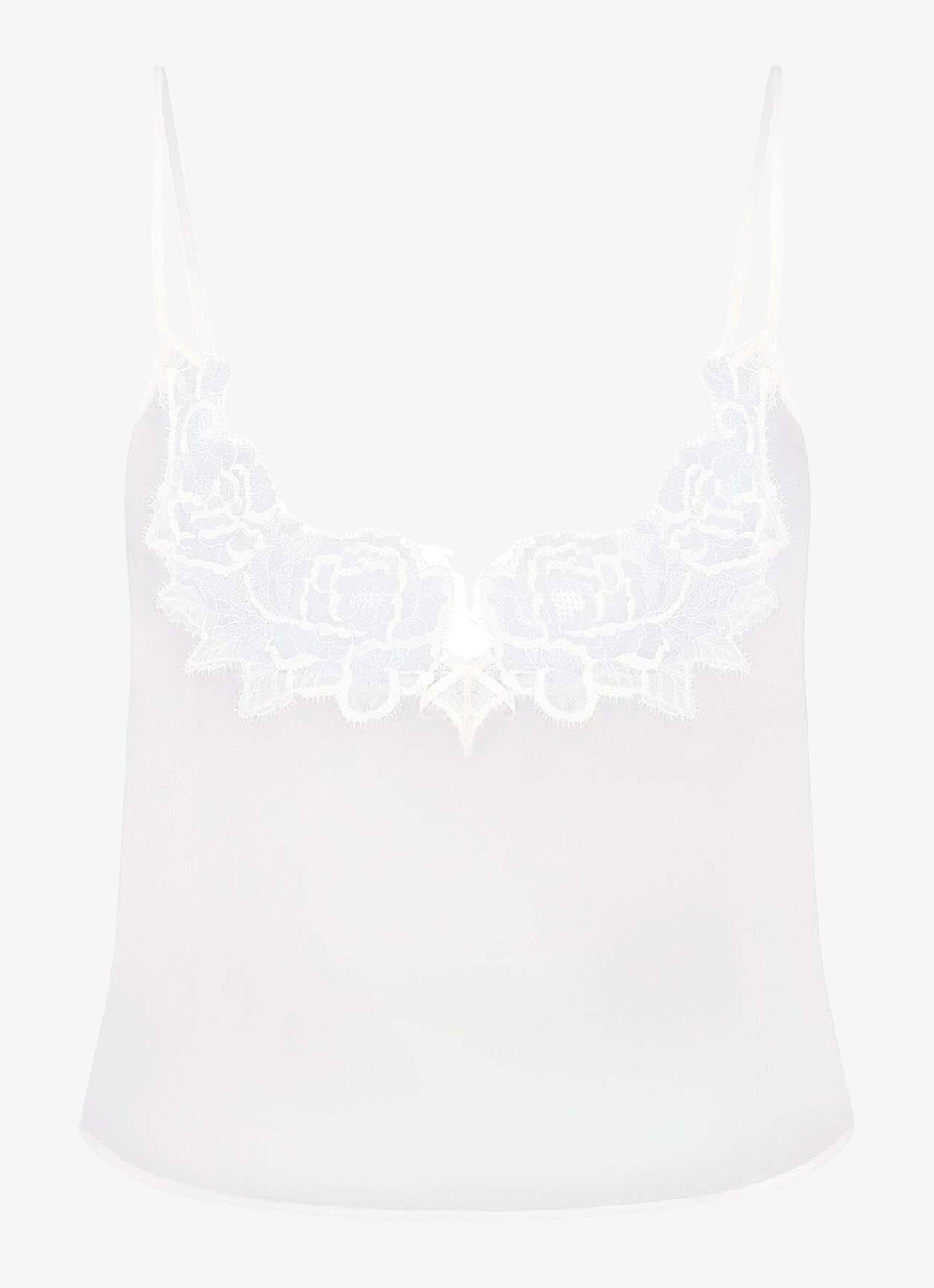 SKIMS Romance pyjamaset van zijde met details van kant - detail 3 ivoor