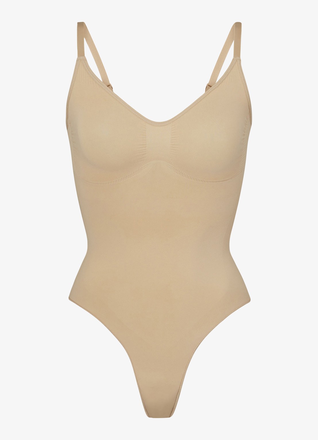 SKIMS Seamless Sculpt low back corrigerende body - voorkant 4 naturel