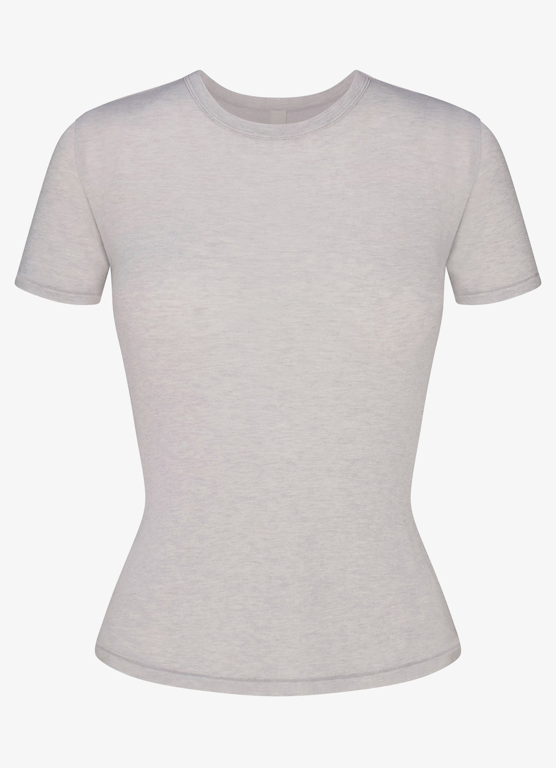 SKIMS Sheer Modal T-shirt in kasjmierblend  - voorkant 2 heather grey