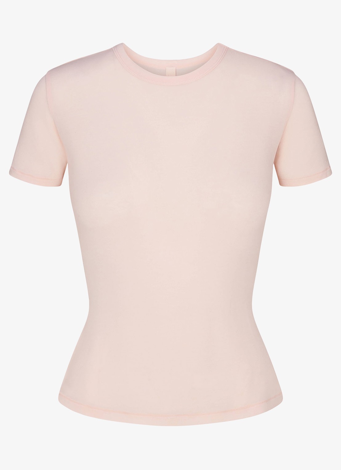 SKIMS Sheer Modal T-shirt in kasjmierblend  - voorkant 4 primrose
