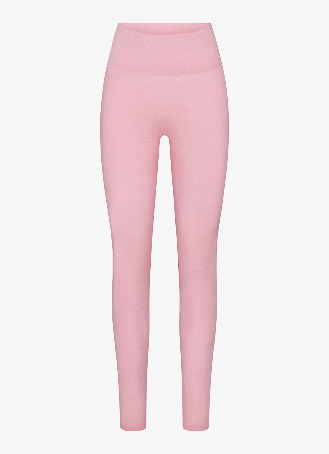 SKIMS Sheer Seamless high waist legging in wolblend - voorkant 5 halite