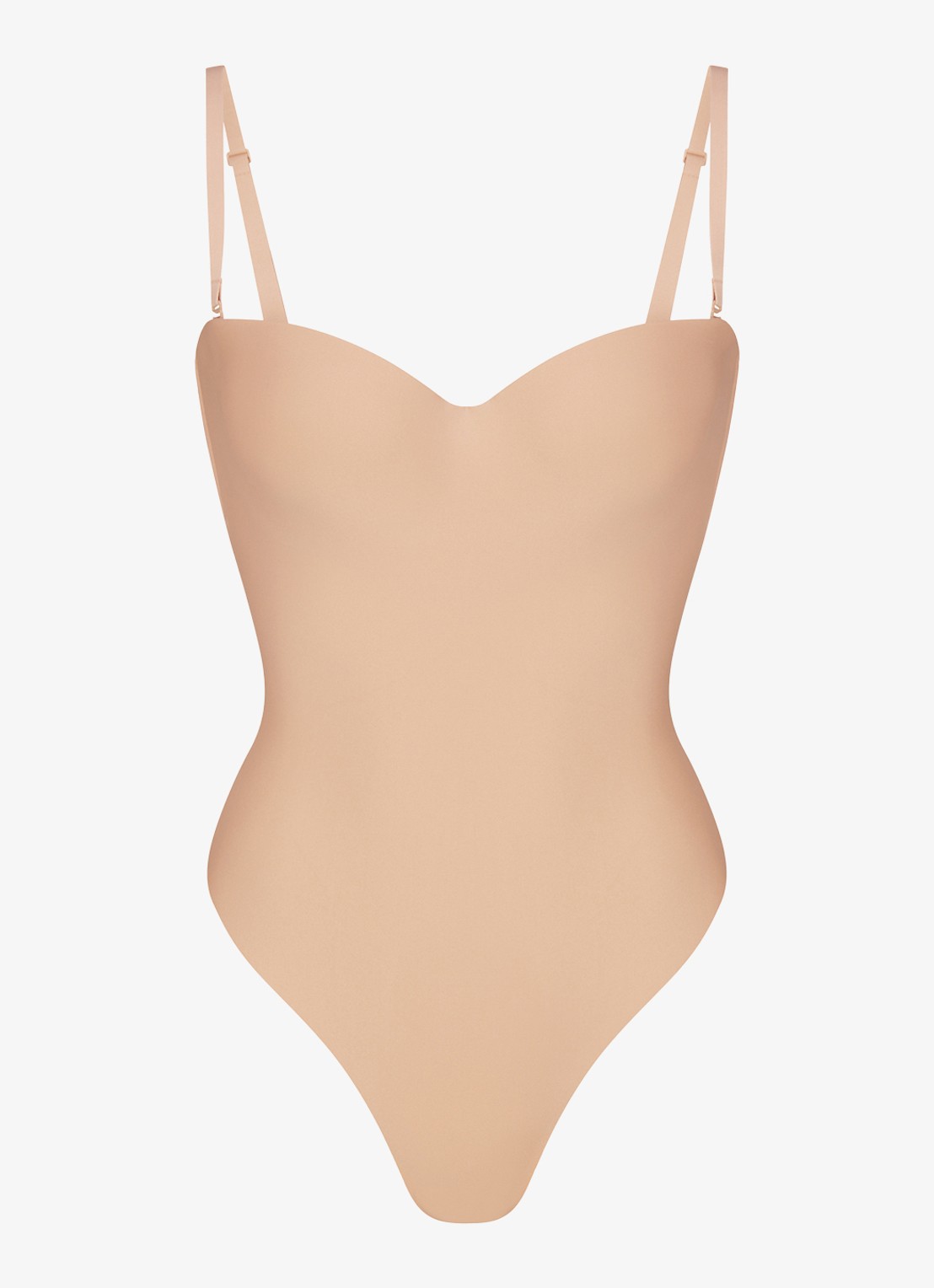 SKIMS Skims Body corrigerende stringbody met beugel - voorkant 4 beige