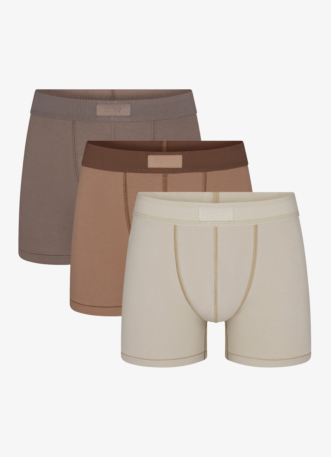 SKIMS Skims Cotton 3" boxershorts in 3-pack - voorkant 6 lindegroen