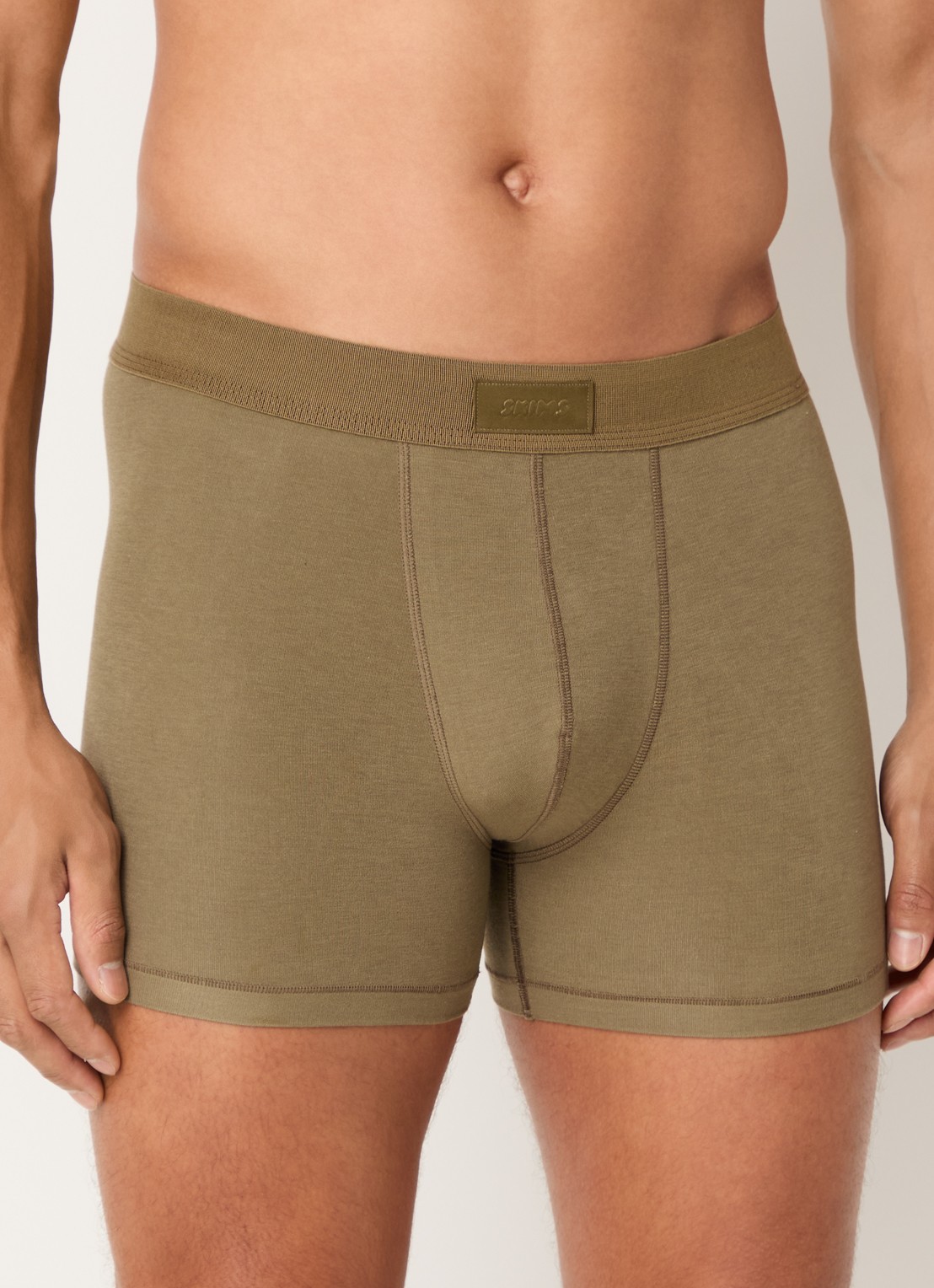 SKIMS Skims Cotton 3" boxershorts in 3-pack - detail 4 legergroen