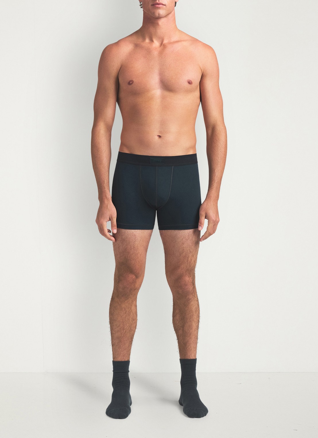 SKIMS Skims Cotton 3" boxershorts in 3-pack - voorkant 2 blauwgrijs