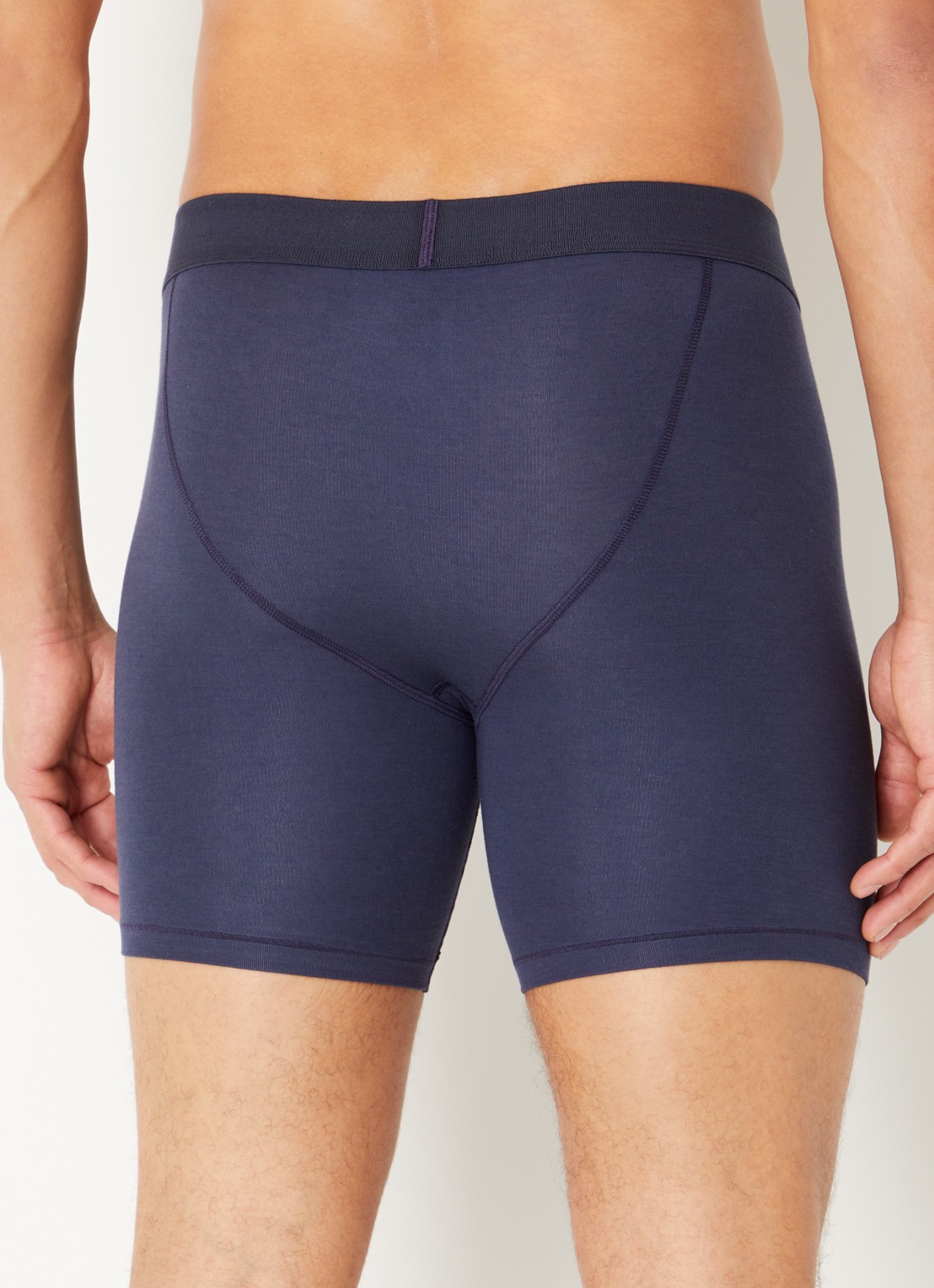 SKIMS Skims Cotton 5" boxershorts in 3-pack - achterkant donkerblauw