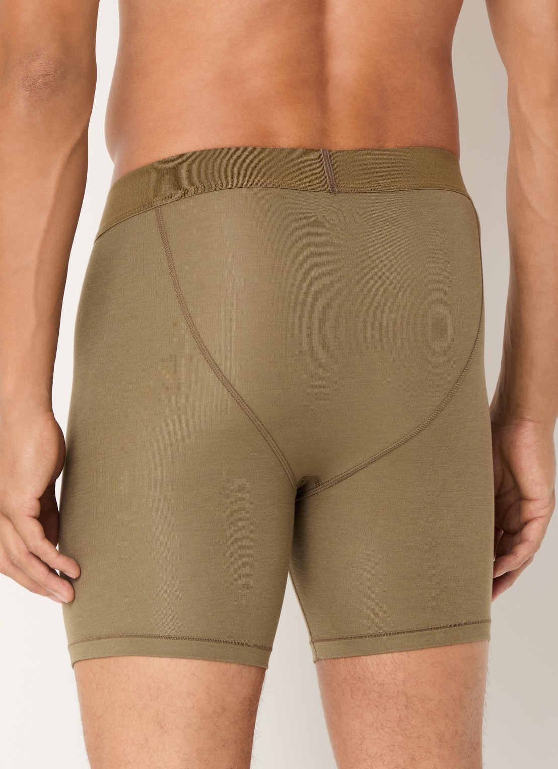 SKIMS Skims Cotton 5" boxershorts in 3-pack - achterkant 4 legergroen