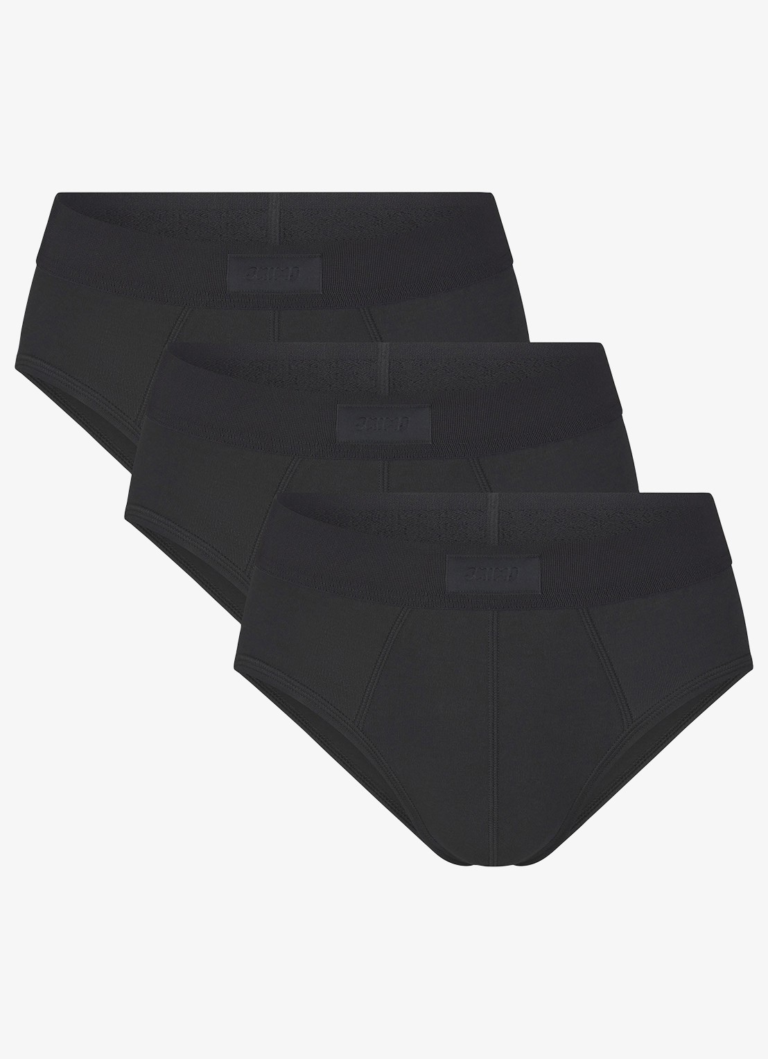 SKIMS Skims Cotton slip in 3-pack - voorkant 2 zwart
