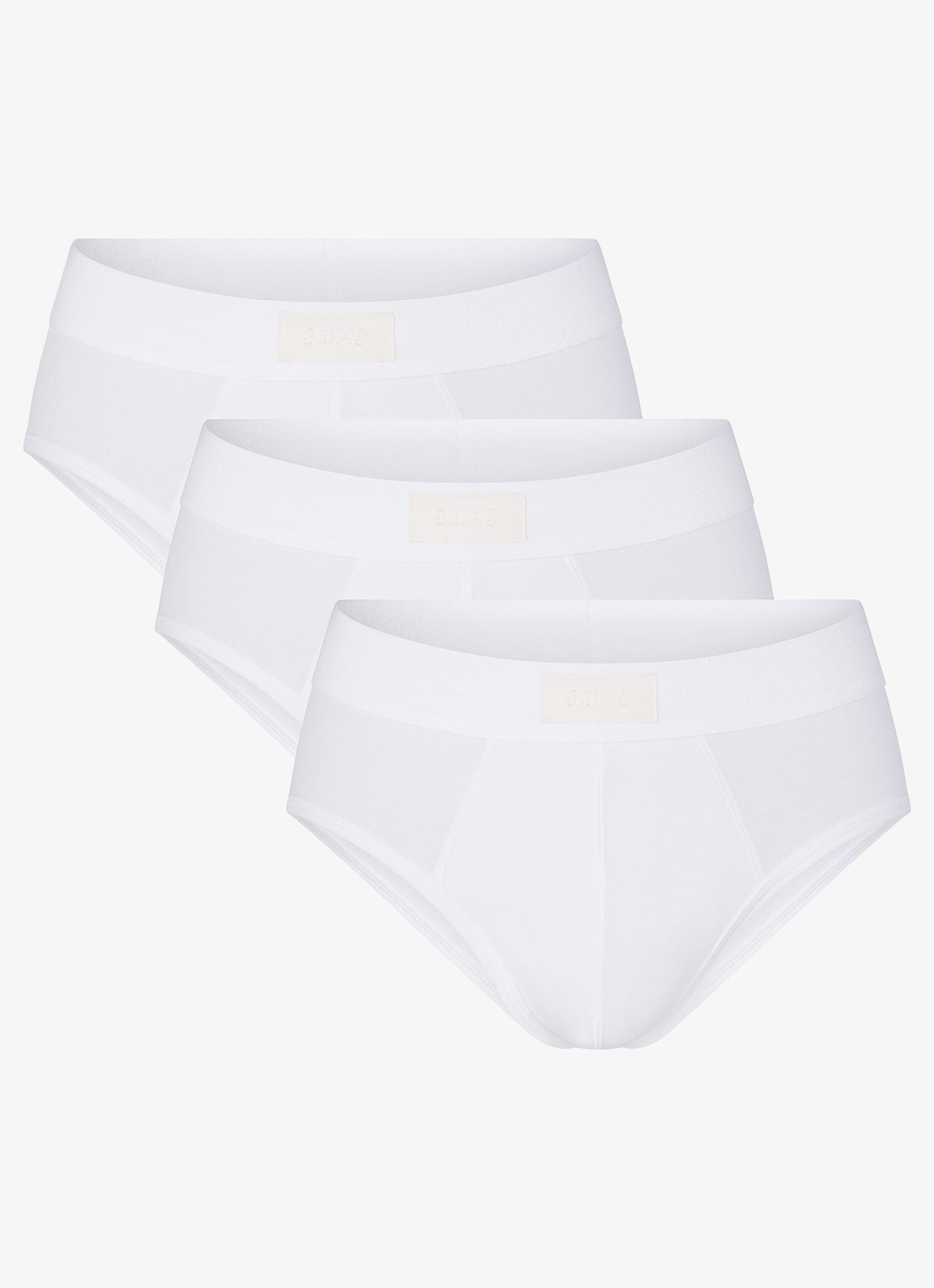 SKIMS Skims Cotton slip in 3-pack - voorkant wit