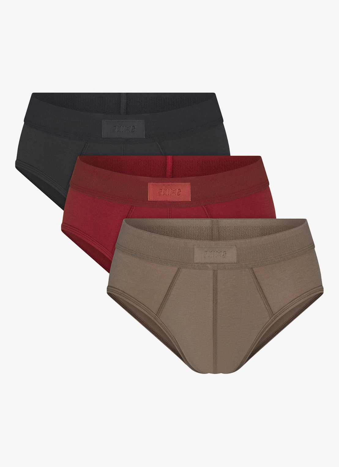 SKIMS Skims Cotton slip in 3-pack - voorkant lichtbruin