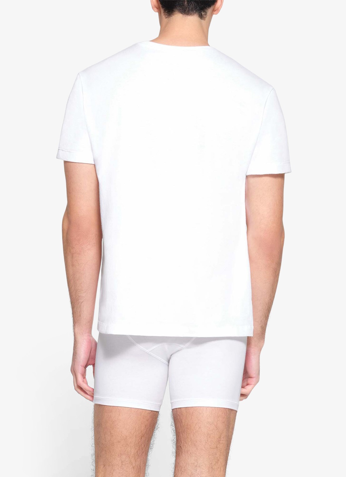 SKIMS Skims Cotton T-shirt met ronde hals - achterkant wit