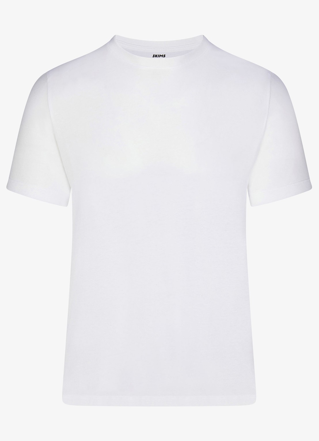 SKIMS Skims Cotton T-shirt met ronde hals - voorkant 2 wit