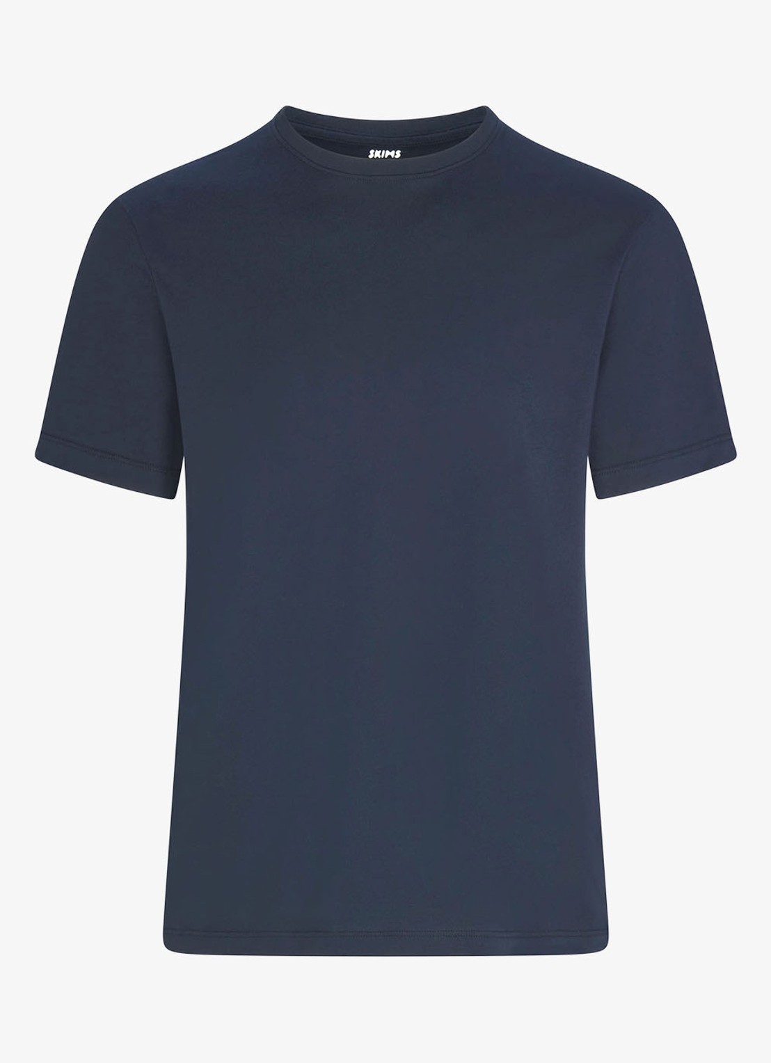 SKIMS Skims Cotton T-shirt met ronde hals - voorkant 2 donkerblauw