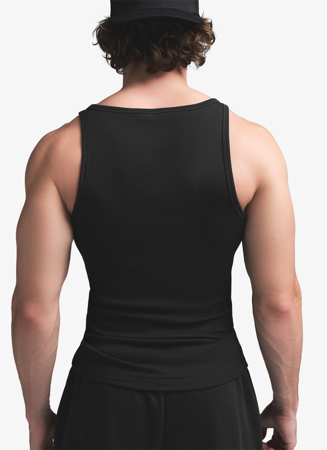 SKIMS Skims Cotton tanktop met ribstructuur in 3-pack - achterkant 4 donkerblauw