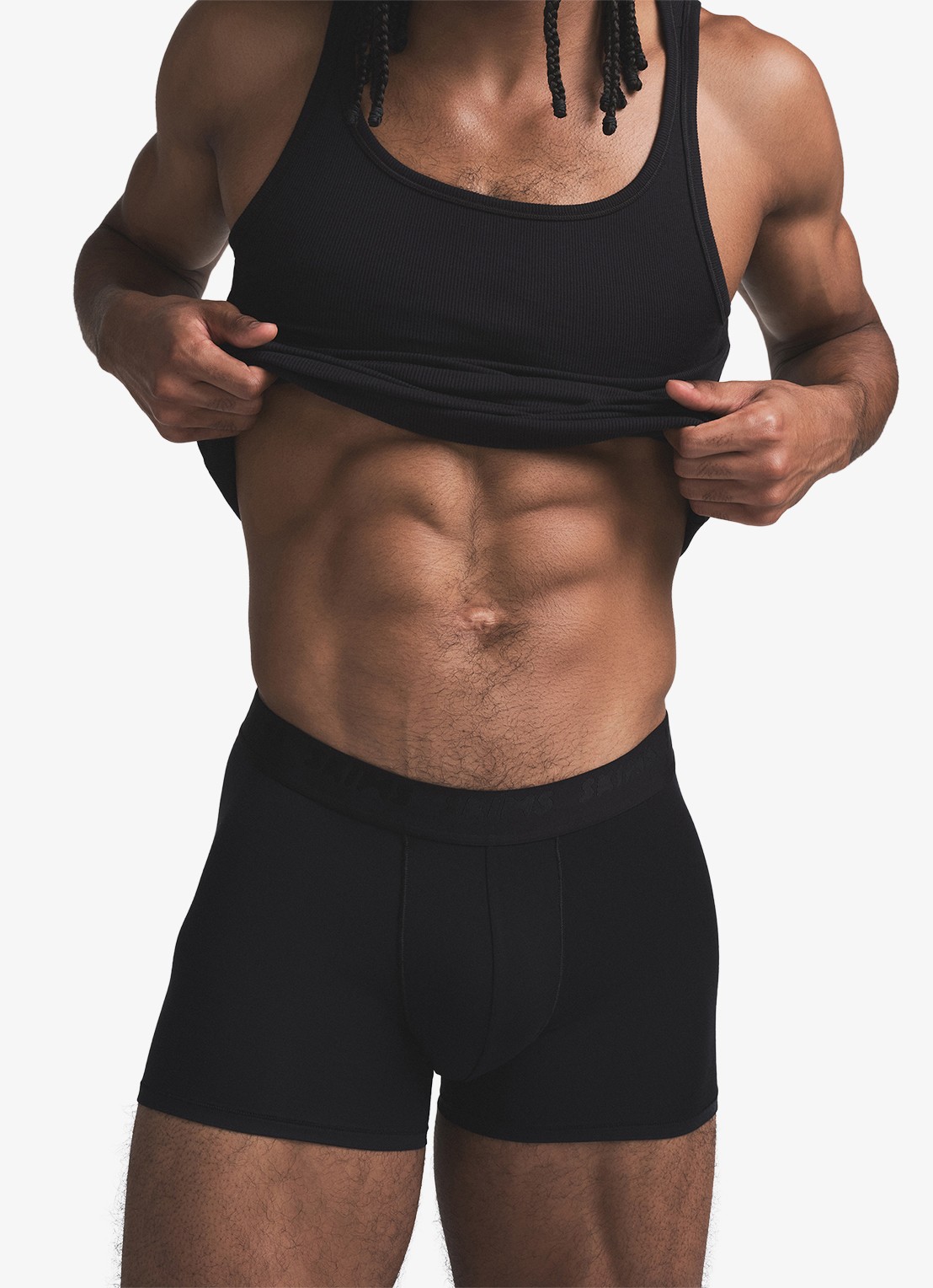 SKIMS Skims Stretch 3" boxershorts met logoband in 3-pack - detail 2 bubblegum mirror