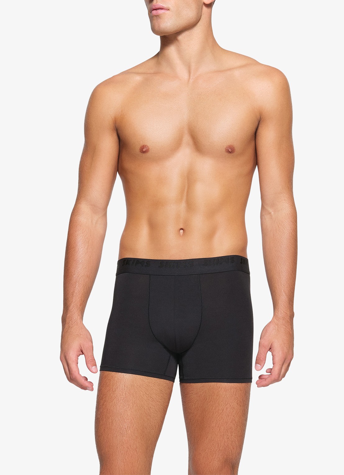 SKIMS Skims Stretch 3" boxershorts met logoband in 3-pack - detail zwart