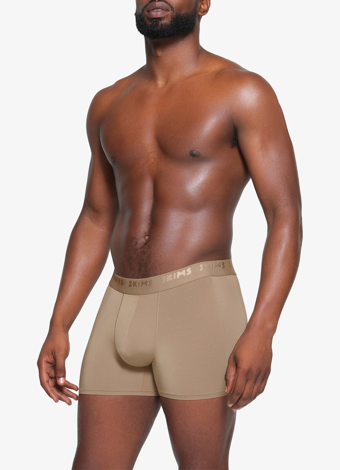 SKIMS Skims Stretch 3" boxershorts met logoband in 3-pack - detail 3 desert