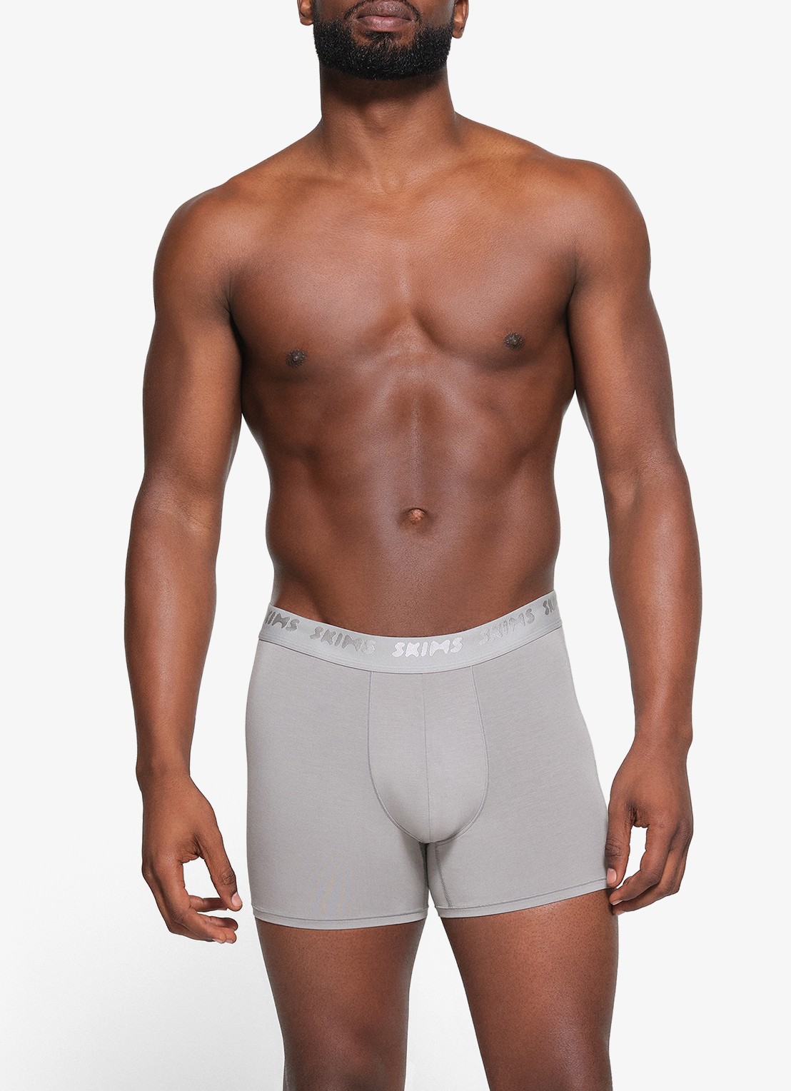 SKIMS Skims Stretch 3" boxershorts met logoband in 3-pack - detail 2 grijs