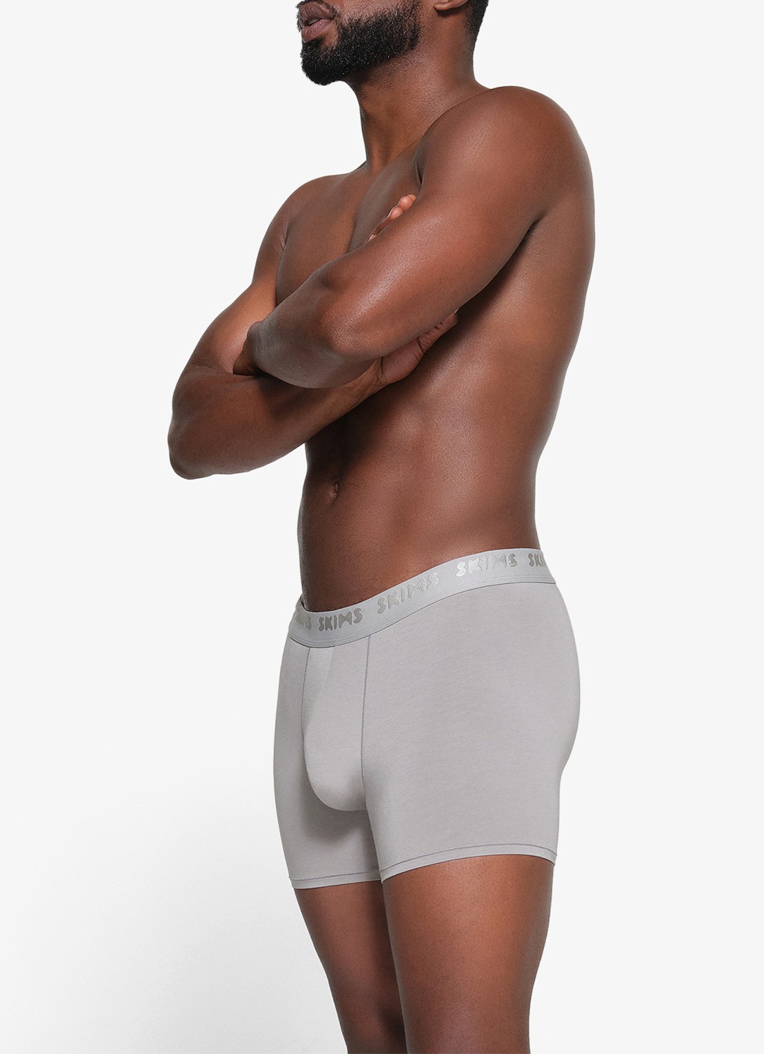 SKIMS Skims Stretch 3" boxershorts met logoband in 3-pack - detail 3 grijs