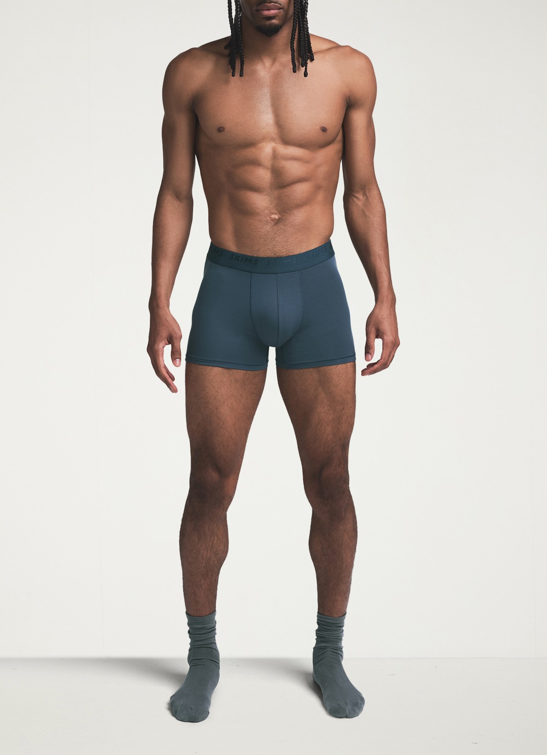 SKIMS Skims Stretch 3" boxershorts met logoband in 3-pack - detail 5 indigo