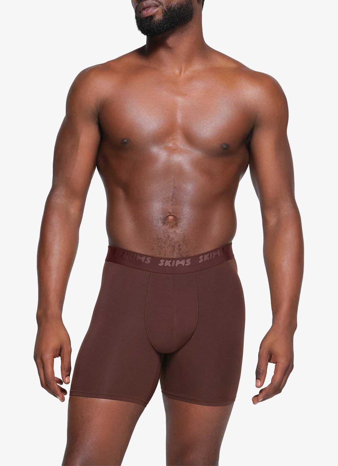 SKIMS Skims Stretch 5" boxershorts met logoband in 3-pack - detail 3 khaki