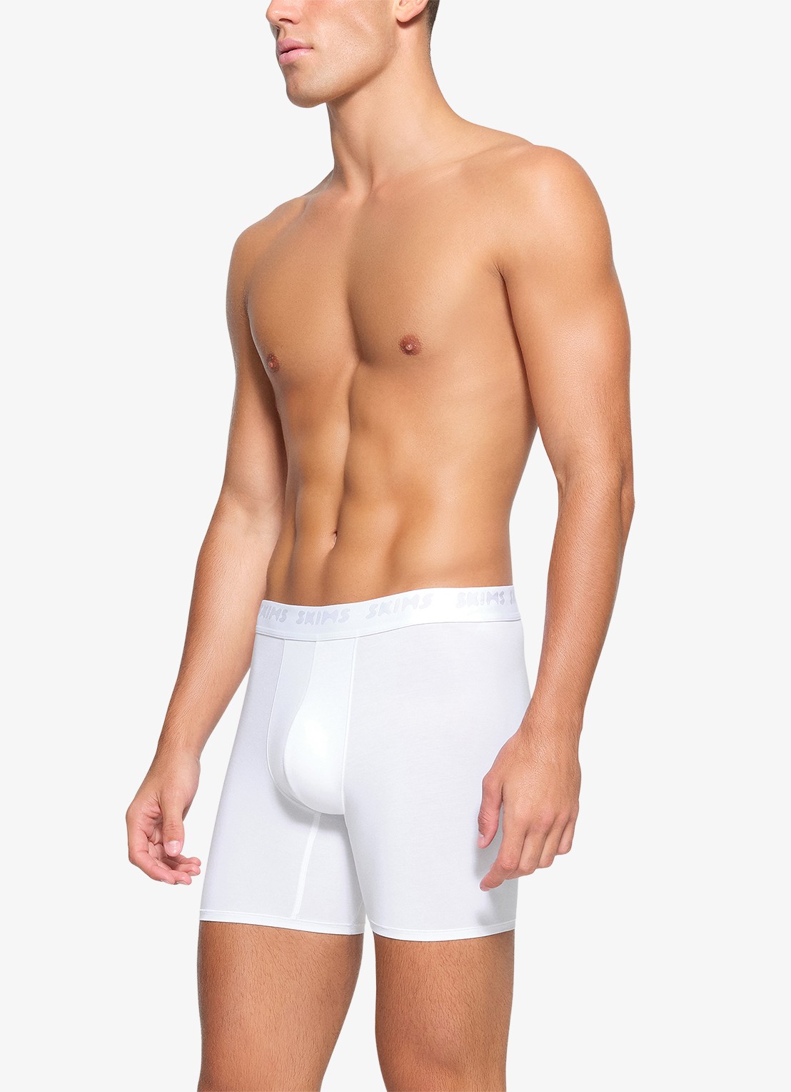 SKIMS Skims Stretch 5" boxershorts met logoband in 3-pack - detail 2 wit