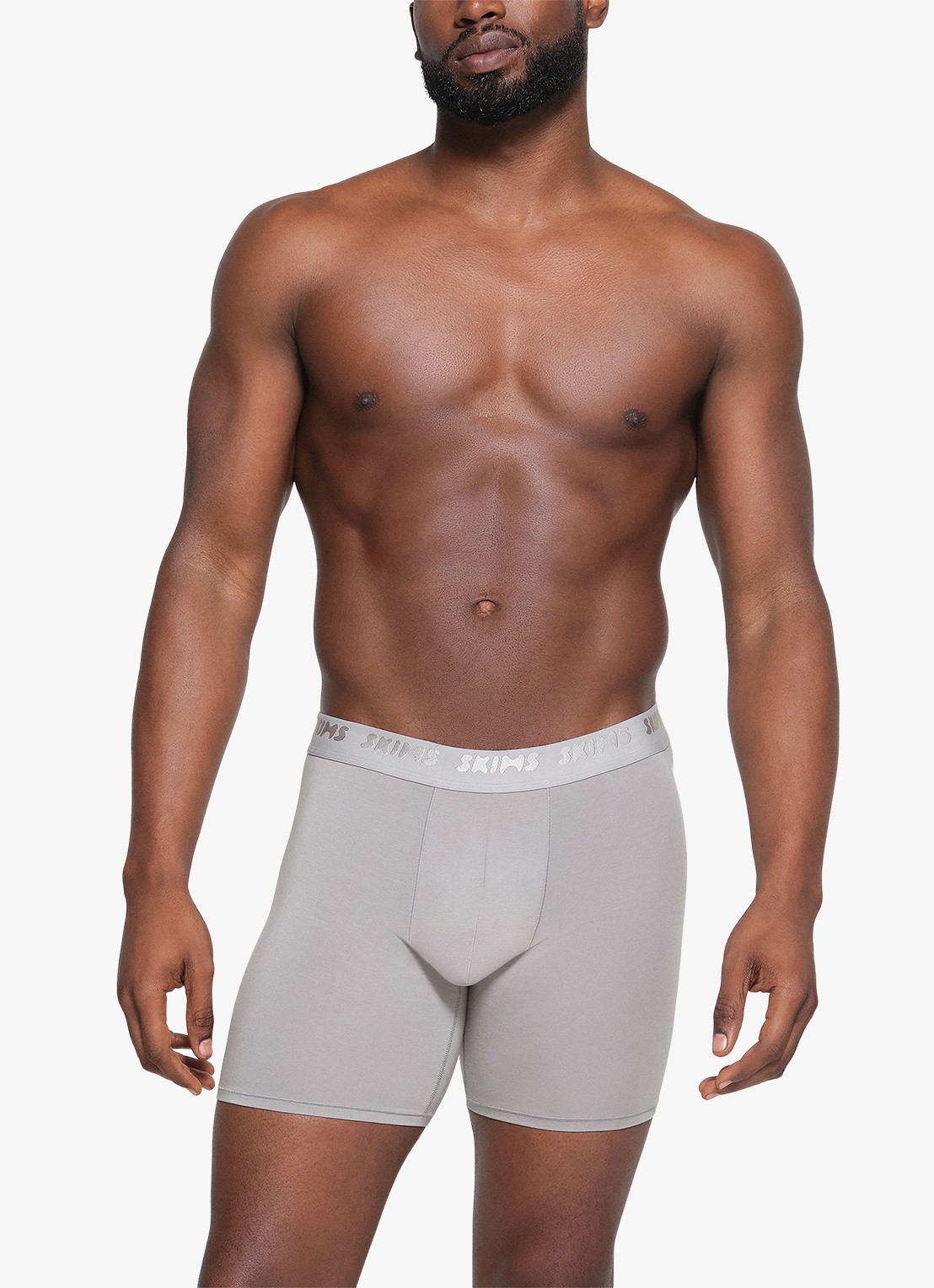 SKIMS Skims Stretch 5" boxershorts met logoband in 3-pack - detail 2 gunmetal