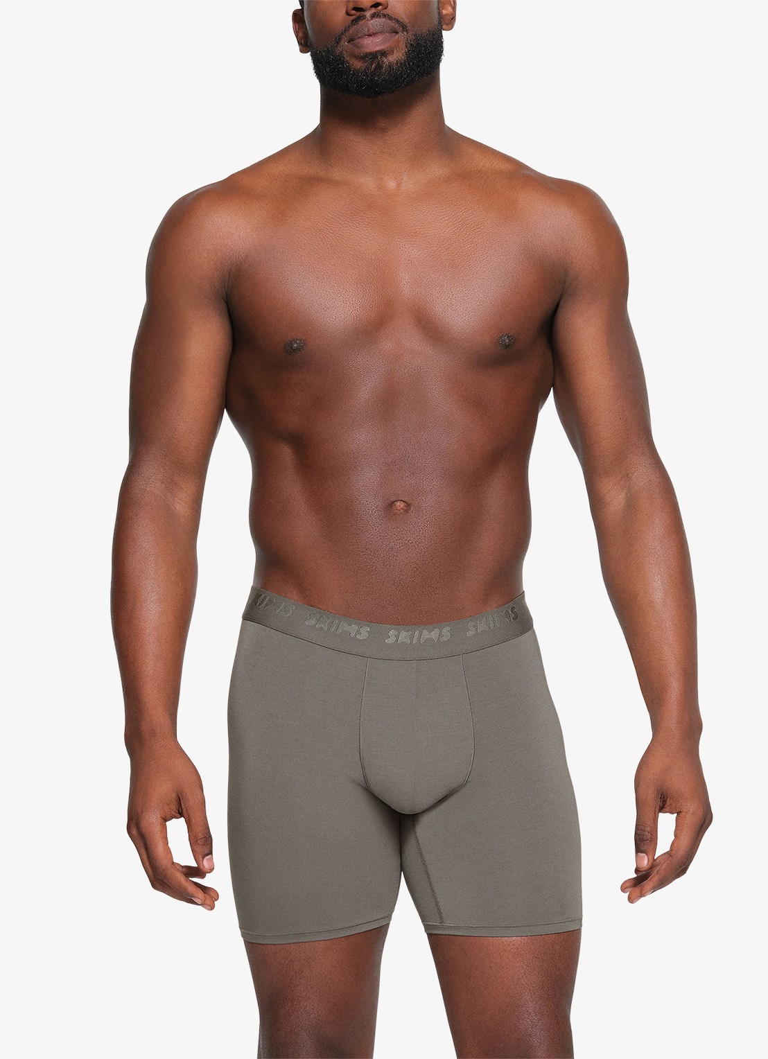 SKIMS Skims Stretch 5" boxershorts met logoband in 3-pack - detail 4 gunmetal