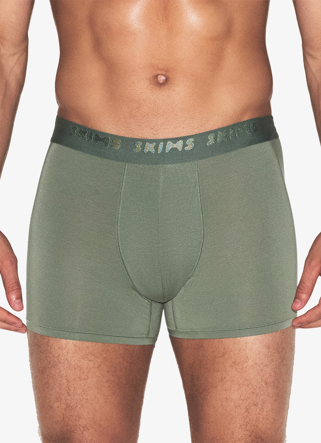 SKIMS Skims Stretch 5" boxershorts met logoband in 3-pack - detail laurel multi
