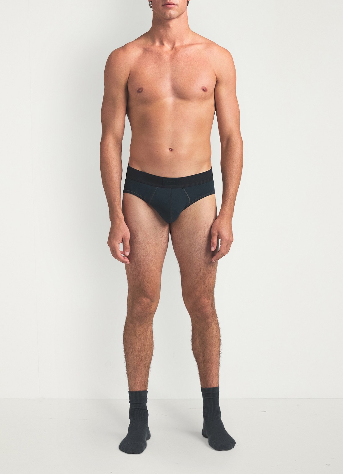 SKIMS Slip met logoband in 3-pack - voorkant 3 grijs