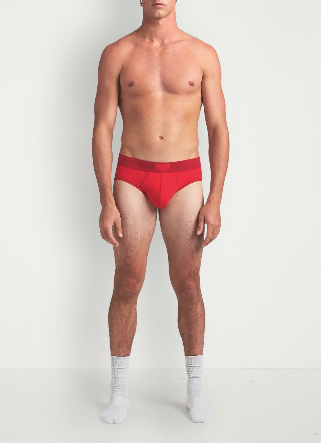 SKIMS Slip met logoband in 3-pack - voorkant 3 rood