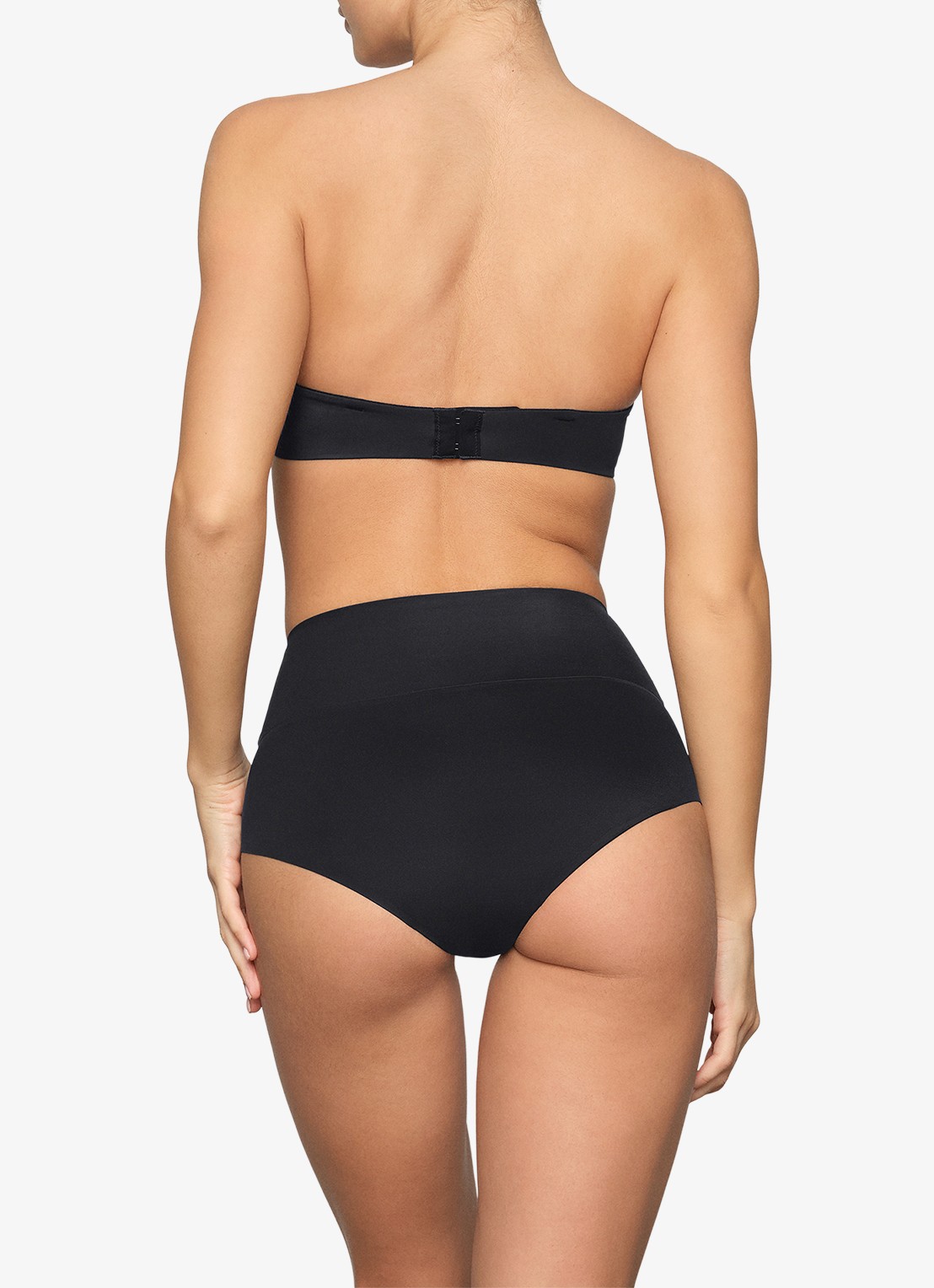 SKIMS Smoothing Intimates high waisted slip - achterkant 4 zwart