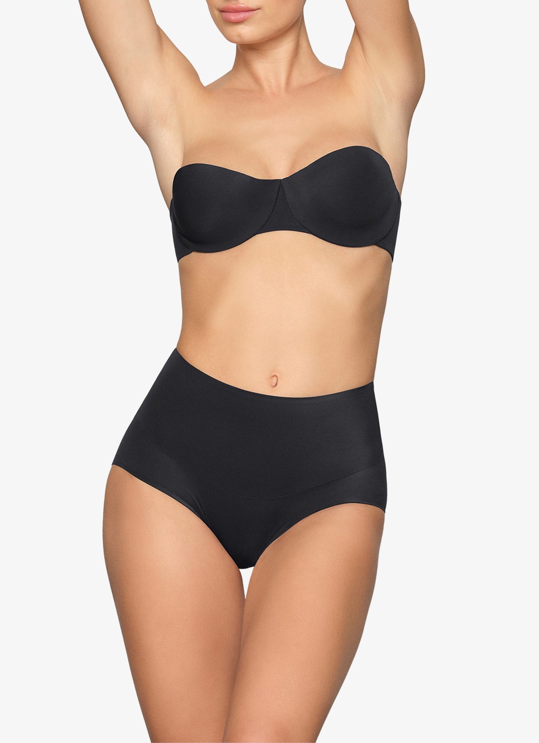 SKIMS Smoothing Intimates high waisted slip - detail 2 zwart