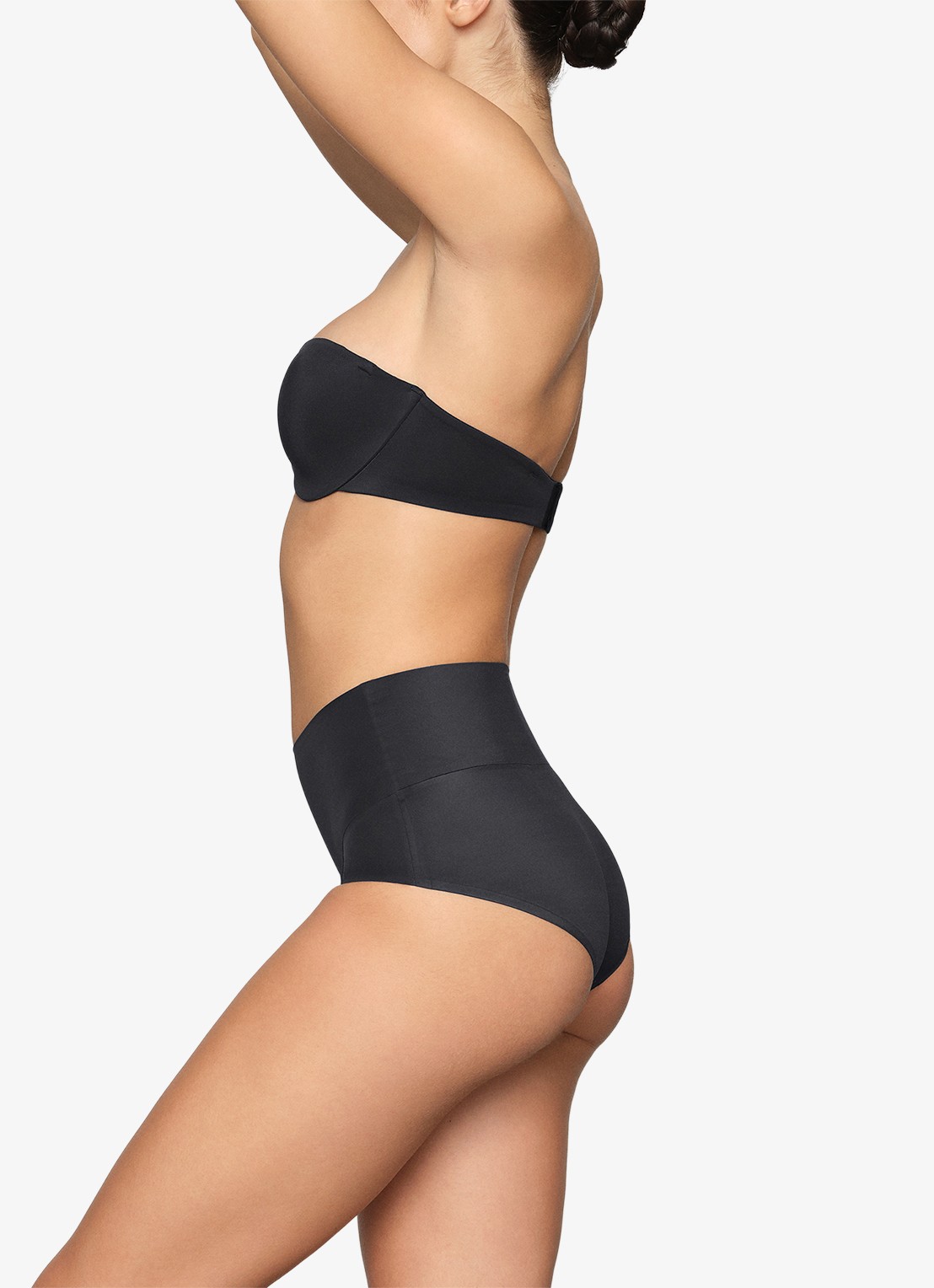 SKIMS Smoothing Intimates high waisted slip - detail 3 zwart