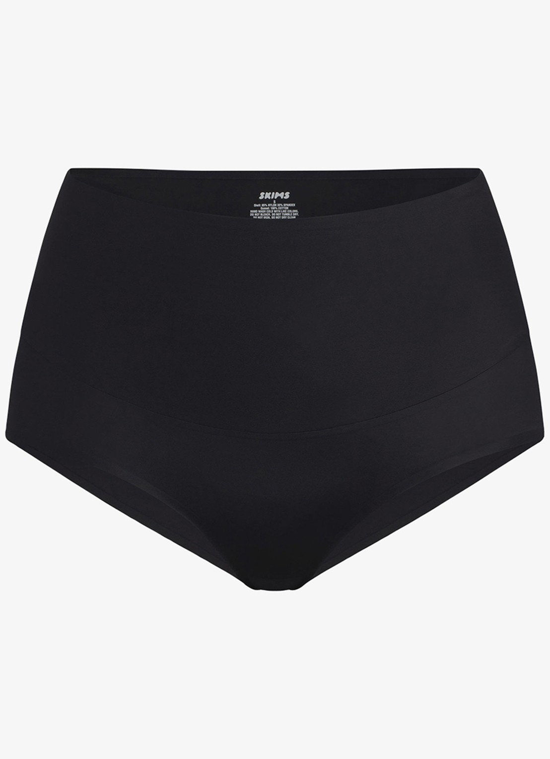 SKIMS Smoothing Intimates high waisted slip - voorkant zwart