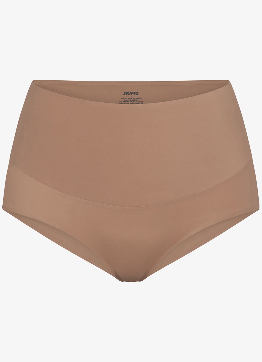 SKIMS Smoothing Intimates high waisted slip - voorkant 3 bruin