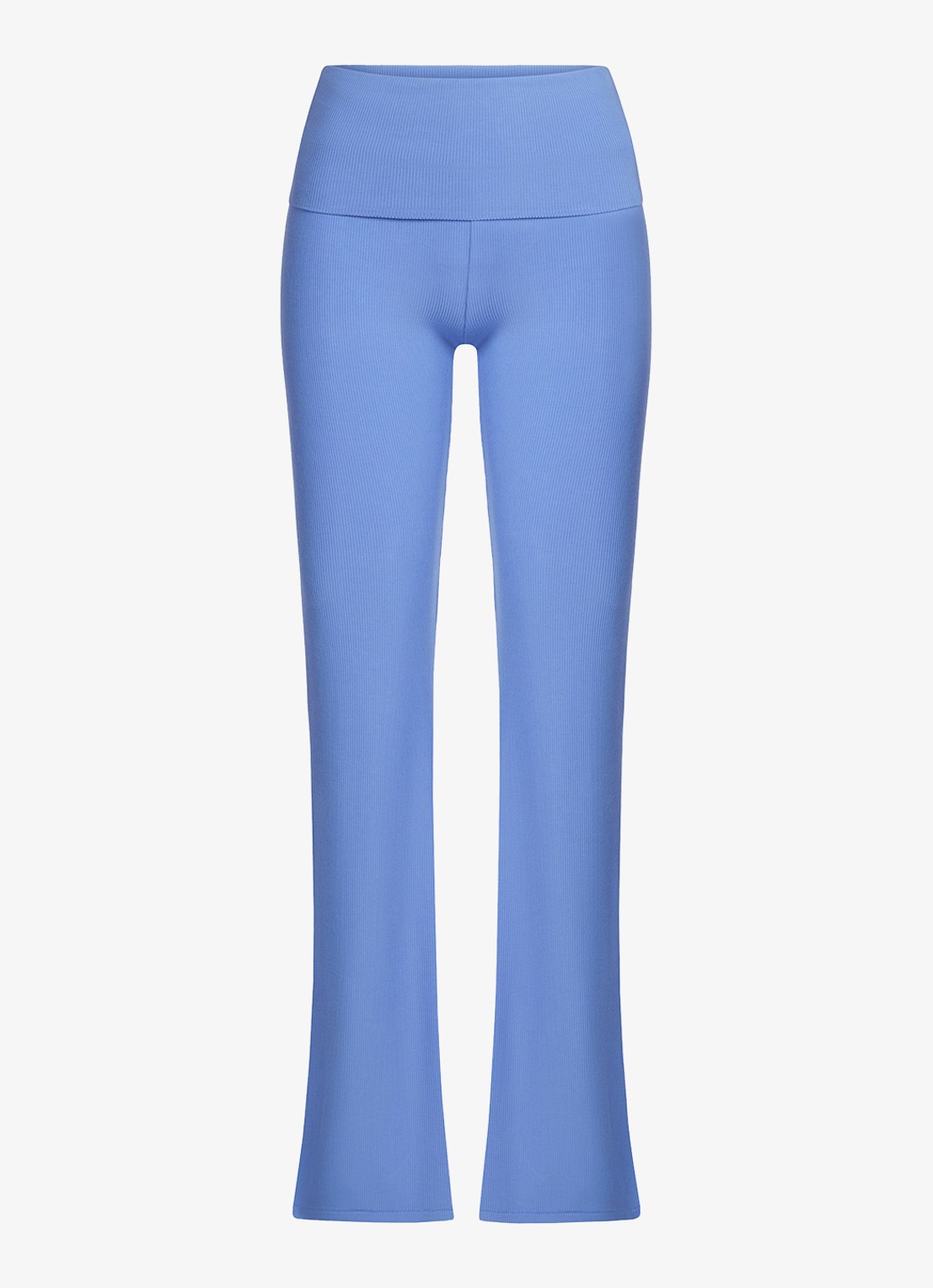 SKIMS Soft Lounge mid waist flared loungebroek - voorkant violet