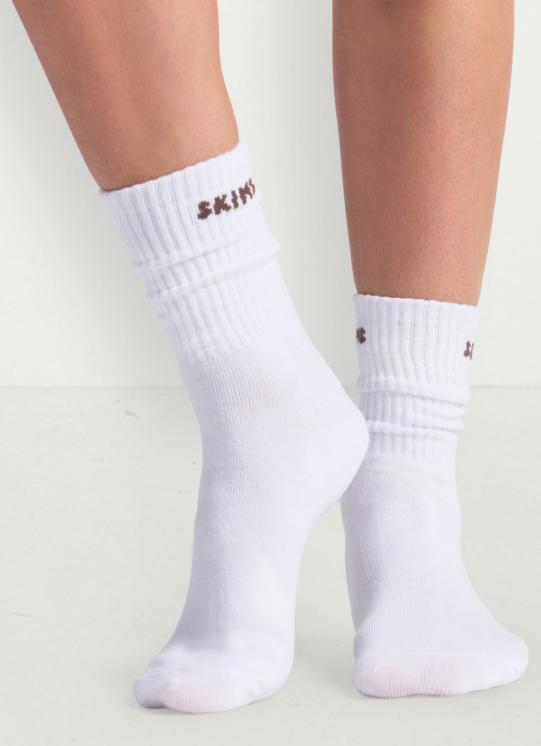 SKIMS Sokken met logo in 3-pack - voorkant multicolor