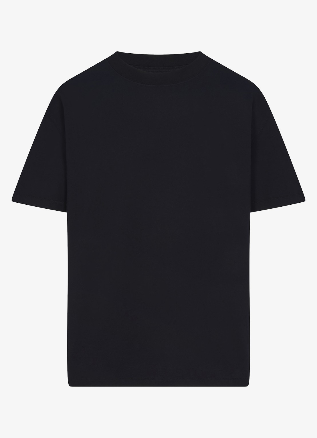 SKIMS T-shirt met ronde hals - voorkant 2 zwart