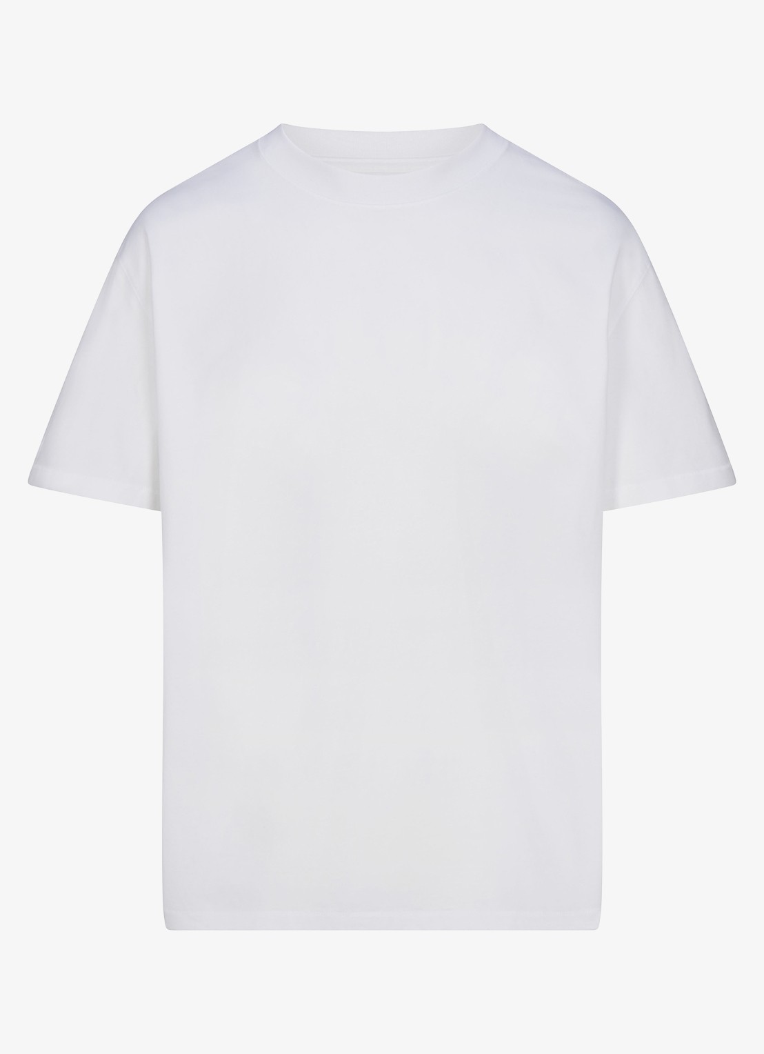 SKIMS T-shirt met ronde hals - voorkant 3 wit