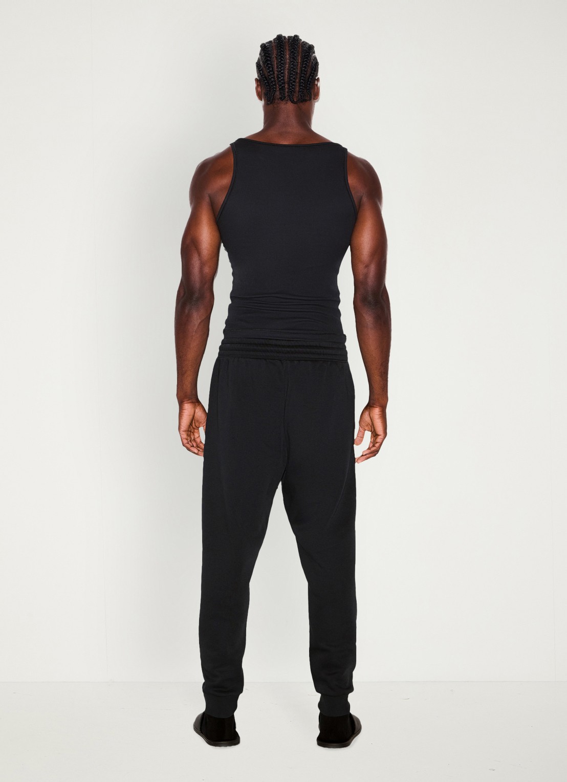 SKIMS Tapered fit joggingbroek met steekzakken - achterkant 8 washed onyx