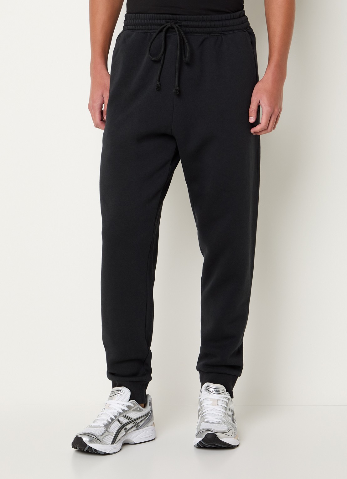 SKIMS Tapered fit joggingbroek met steekzakken - detail 5 washed onyx