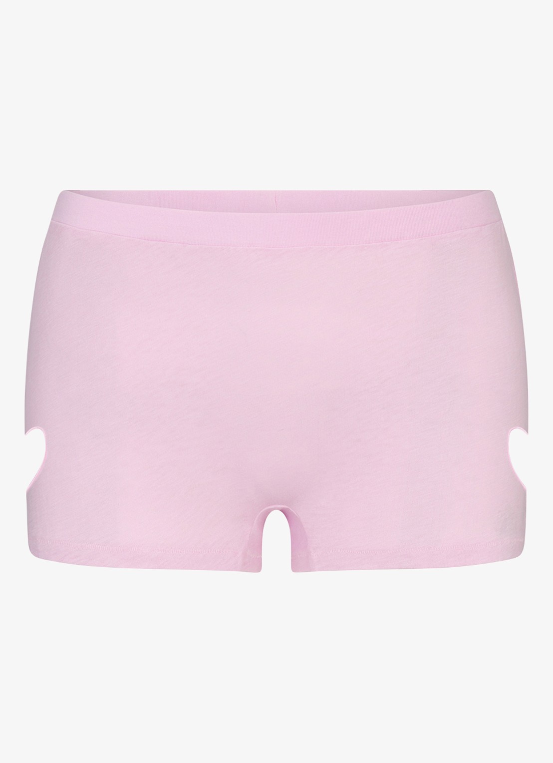 SKIMS Worn In Jersey Micro Heart shorty met cut-out detail - voorkant 5 baby pink