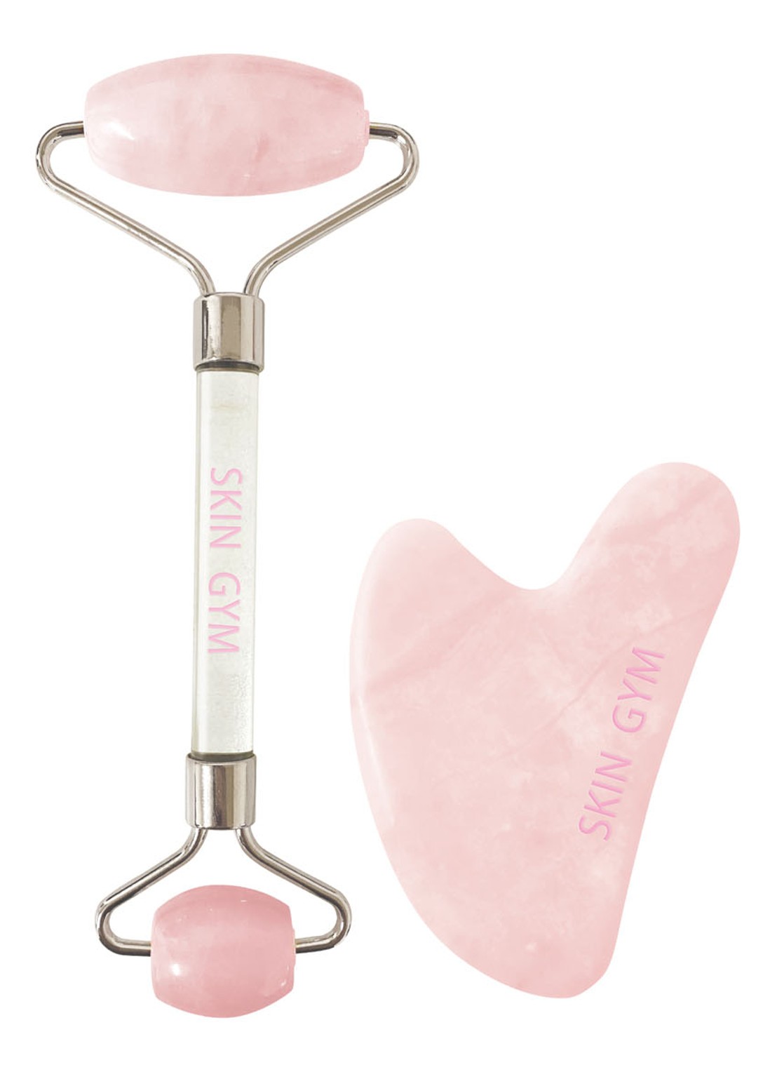 Skin Gym Rose Quartz Workout Set - gezichtstool set - voorkant undefined