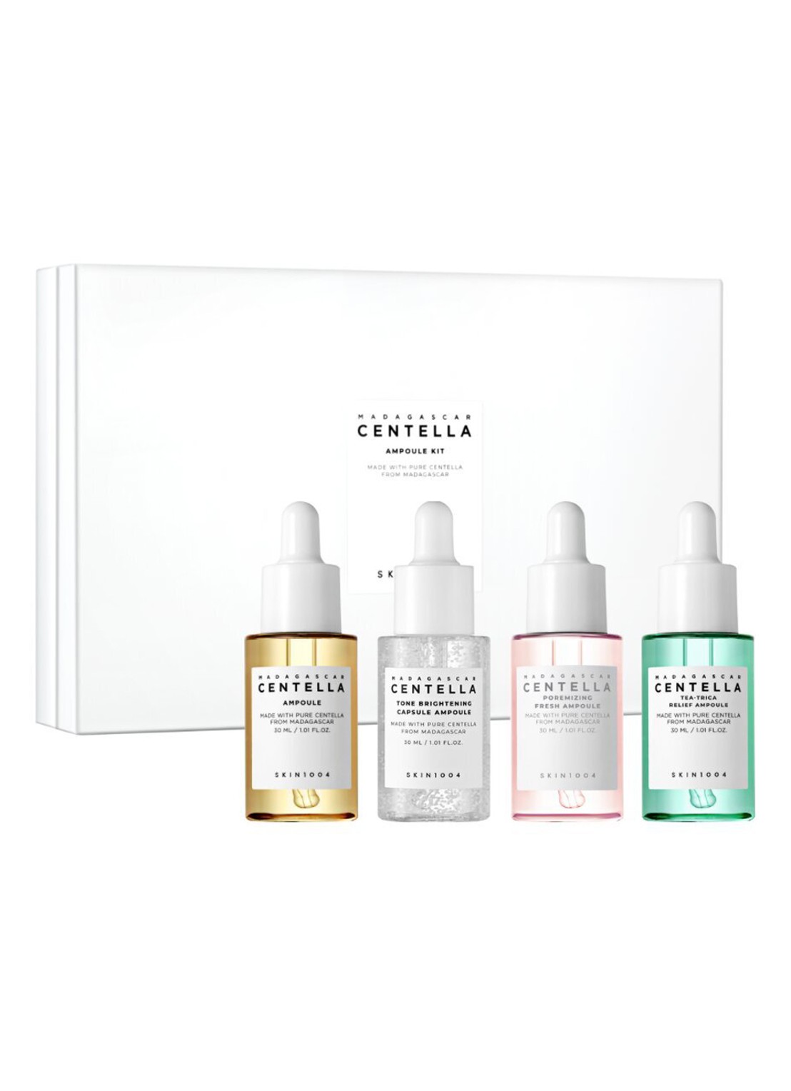 Skin1004  Madagascar Centella Ampoule Kit - verzorgingsset - voorkant undefined