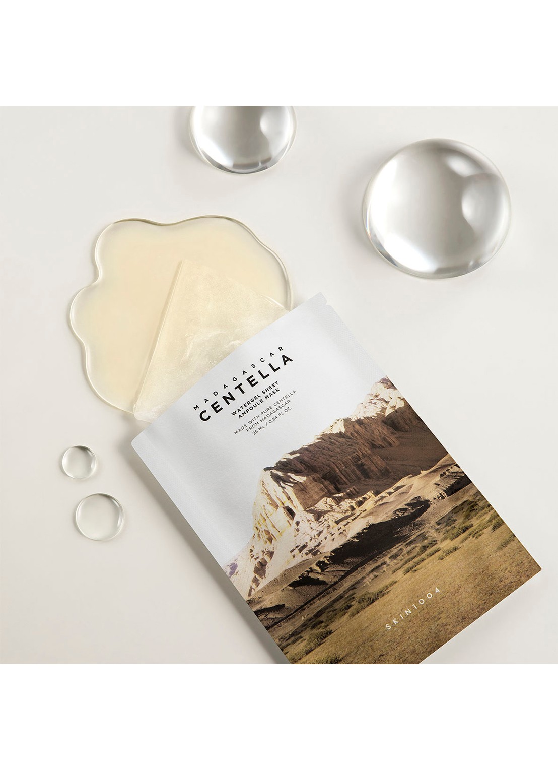 Skin1004  Madagascar Centella Watergel Sheet Ampoule Mask - gezichtsmasker 5 stuks - detail 5 undefined