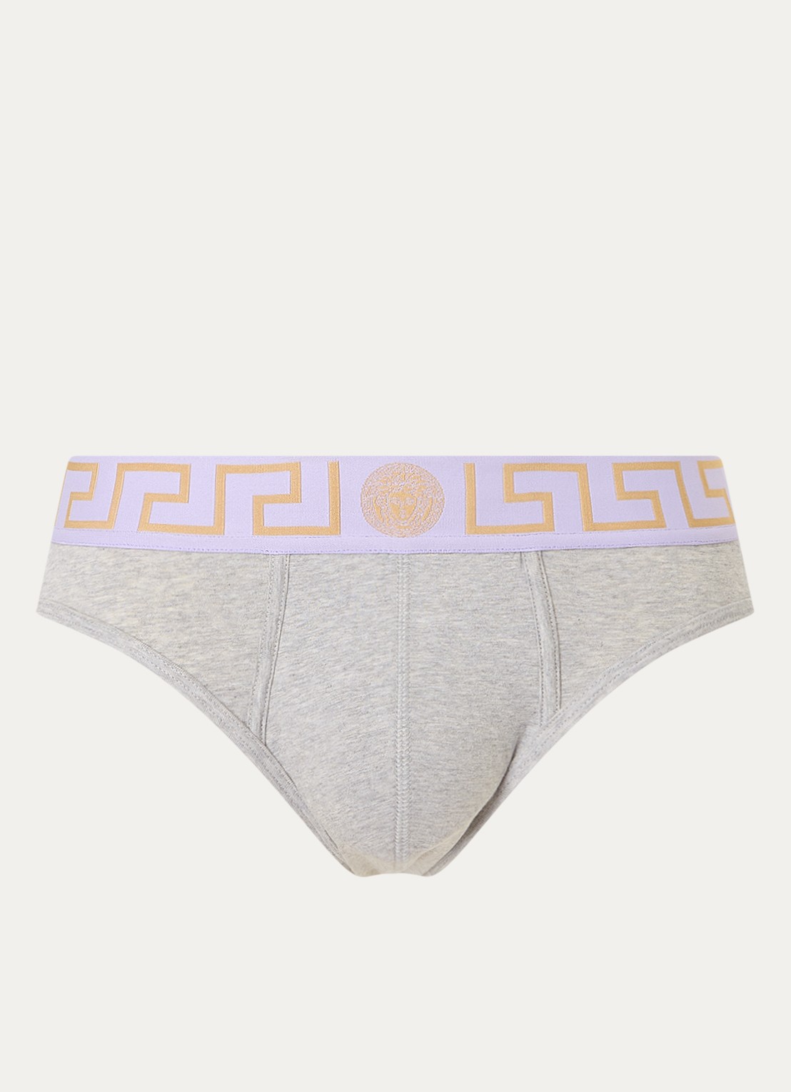 Slip met logoband - voorkant 2 grijsmele